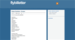 Desktop Screenshot of eflybilletter.blogspot.com