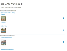 Tablet Screenshot of allaboutcibubur.blogspot.com
