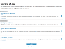 Tablet Screenshot of gk13-comingofage.blogspot.com