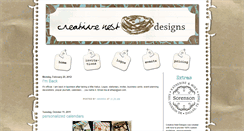Desktop Screenshot of creativenestdesigns.blogspot.com
