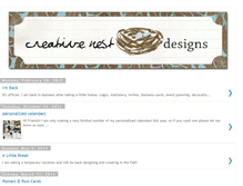Tablet Screenshot of creativenestdesigns.blogspot.com