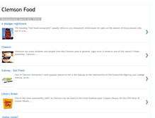 Tablet Screenshot of clemsonfoodservices.blogspot.com