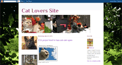 Desktop Screenshot of catloverssite.blogspot.com