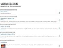Tablet Screenshot of cogitatingonlife.blogspot.com