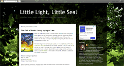 Desktop Screenshot of littlelightlittleseal.blogspot.com