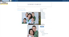 Desktop Screenshot of cjlowryfamily.blogspot.com