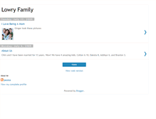 Tablet Screenshot of cjlowryfamily.blogspot.com