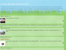 Tablet Screenshot of gerejakatolikpalasaribali.blogspot.com