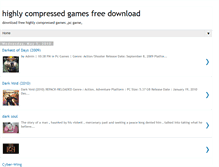 Tablet Screenshot of highlycompressedgamesfree.blogspot.com