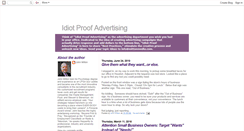 Desktop Screenshot of idiotproofadvertising.blogspot.com