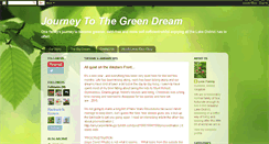 Desktop Screenshot of journeytothegreendream.blogspot.com