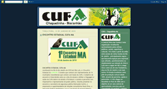Desktop Screenshot of cufachapadinha-ma.blogspot.com