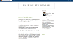 Desktop Screenshot of knowledgeenvironments.blogspot.com