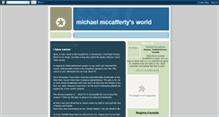 Desktop Screenshot of michaelmccafferty.blogspot.com