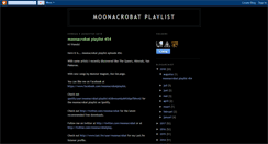 Desktop Screenshot of moonacrobatplaylist.blogspot.com
