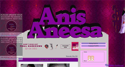 Desktop Screenshot of anis-aneesa.blogspot.com