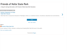 Tablet Screenshot of friendsofnoltestatepark.blogspot.com