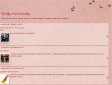 Tablet Screenshot of estilopatricinha.blogspot.com