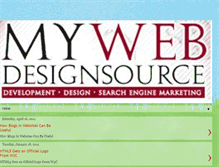 Tablet Screenshot of mywebdesignsource.blogspot.com