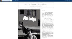 Desktop Screenshot of bill-levitt.blogspot.com