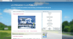 Desktop Screenshot of loprivadovslopublico.blogspot.com