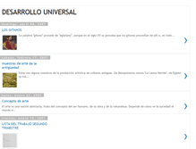 Tablet Screenshot of desarrollouniversal.blogspot.com