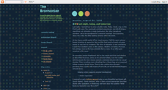 Desktop Screenshot of bronsonian.blogspot.com