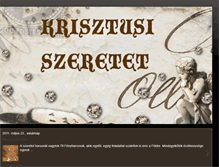 Tablet Screenshot of krisztusiszeretet.blogspot.com