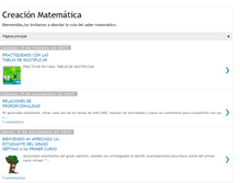 Tablet Screenshot of creacionmatematicamac.blogspot.com