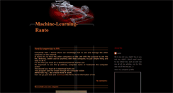 Desktop Screenshot of machinelearning-ranto.blogspot.com