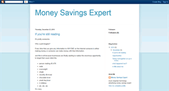 Desktop Screenshot of money-savings-expert.blogspot.com