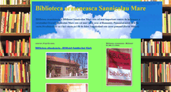 Desktop Screenshot of biblioteca-sannicolaumare.blogspot.com