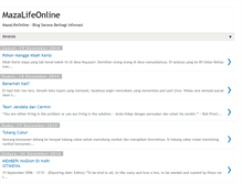 Tablet Screenshot of mazalifeonline.blogspot.com
