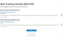 Tablet Screenshot of best-training-institute-delhi-ncr.blogspot.com