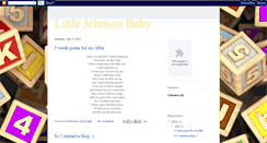 Desktop Screenshot of littlejohnsonbaby.blogspot.com