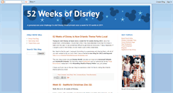 Desktop Screenshot of 52weeksofdisney.blogspot.com