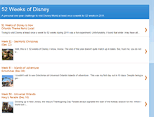 Tablet Screenshot of 52weeksofdisney.blogspot.com