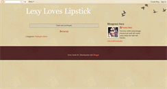 Desktop Screenshot of lexyloveslipstick.blogspot.com