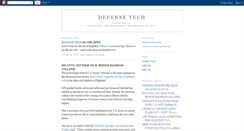 Desktop Screenshot of defensetech.blogspot.com