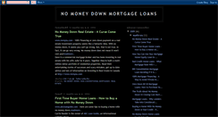 Desktop Screenshot of nomoneydownmortgageloans.blogspot.com