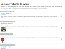 Tablet Screenshot of classevirtuellelynda.blogspot.com
