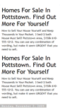 Mobile Screenshot of homes-for-sale-pottstown.blogspot.com