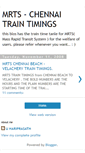 Mobile Screenshot of mrts-chennai-timings.blogspot.com