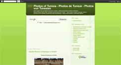 Desktop Screenshot of photosdetunisie.blogspot.com