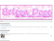 Tablet Screenshot of belezadoce.blogspot.com