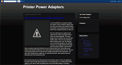 Desktop Screenshot of printer-power-adapters.blogspot.com