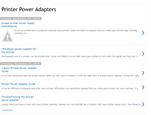 Tablet Screenshot of printer-power-adapters.blogspot.com