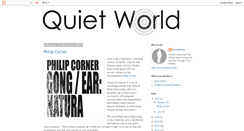 Desktop Screenshot of ian-quietworld.blogspot.com