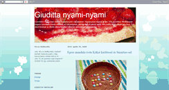 Desktop Screenshot of giudittakonyha.blogspot.com