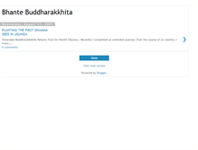 Tablet Screenshot of buddharakkhita.blogspot.com